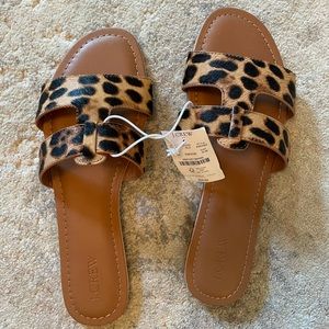 NWT JCrew leopard flats